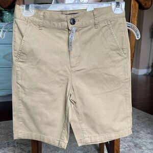Place boys Khaki Flat Front Shorts